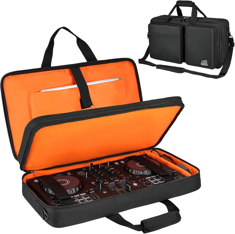 LEFORZ DJ Controller Case Compatible with Pioneer DDJ-FLX4/DDJ-REV1/DDJ-400/DDJ-SB3/DDJ-RB,Padded DJ Controller Storage Bag Fits for Numark Mixtrack Pro FX/Platinum FX/Roland DJ-202 (21.5 x 12 x 2.5 in) - Image 1